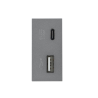 Modulo Cargador USB + Tipo C 2100mA / DC5V Style Grey