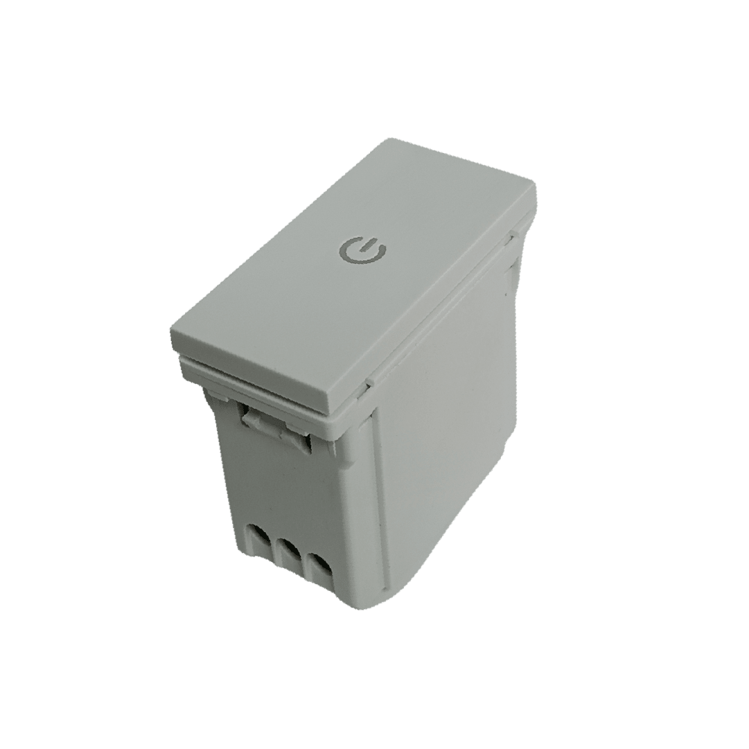 Smart switch WiFi blanco con pulsador físico